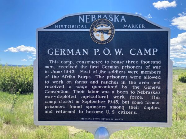GERMAN P.O.W. CAMP WAR MEMORIAL MARKER