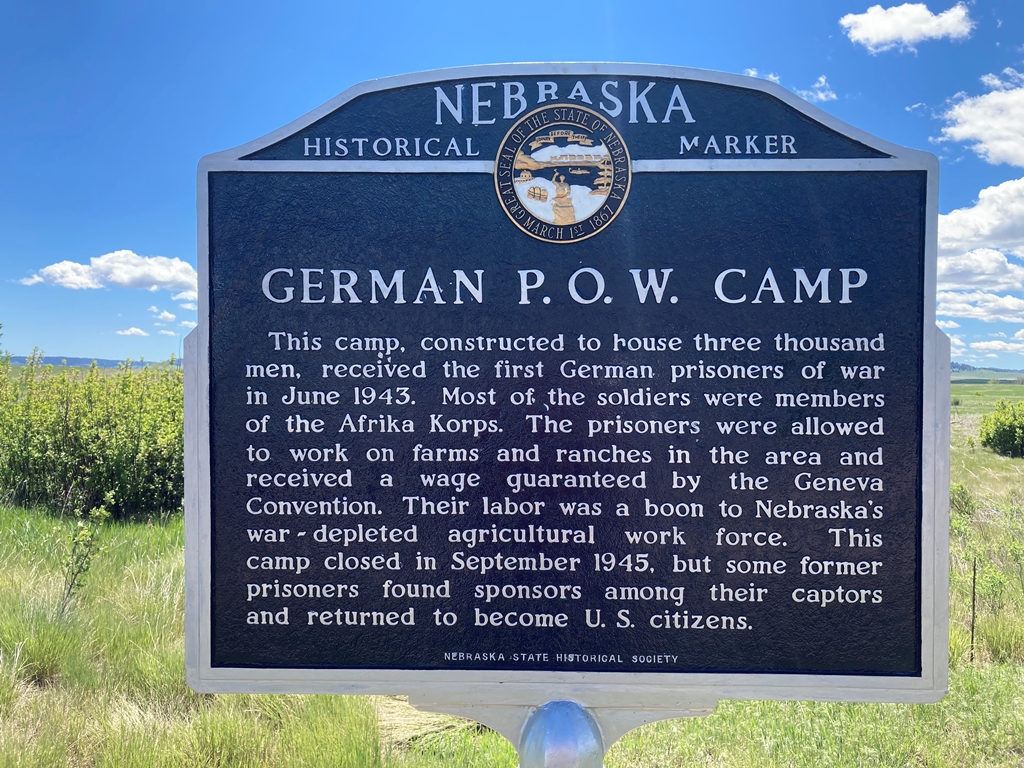 GERMAN P.O.W. CAMP WAR MEMORIAL MARKER