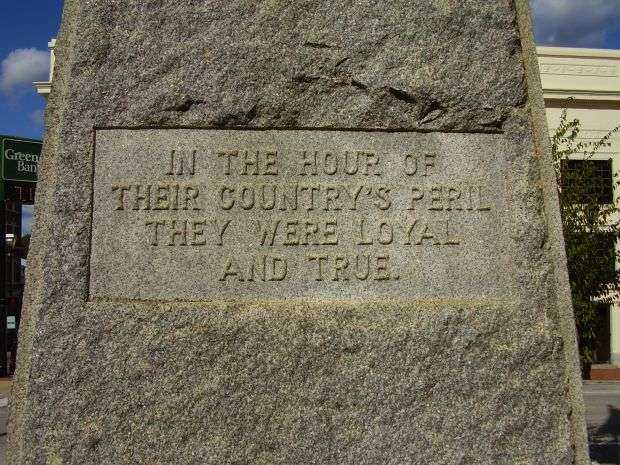 GREEN COUNTY CIVIL WAR MEMORIAL STONE B