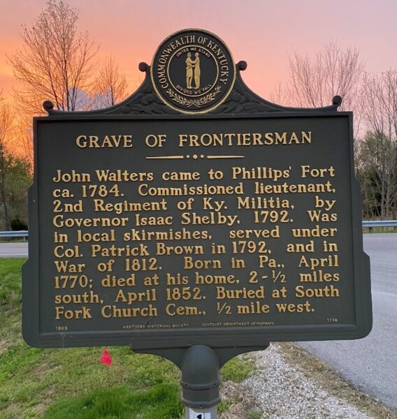 GRAVE OF FRONTIERSMAN WAR MEMORIAL MARKER