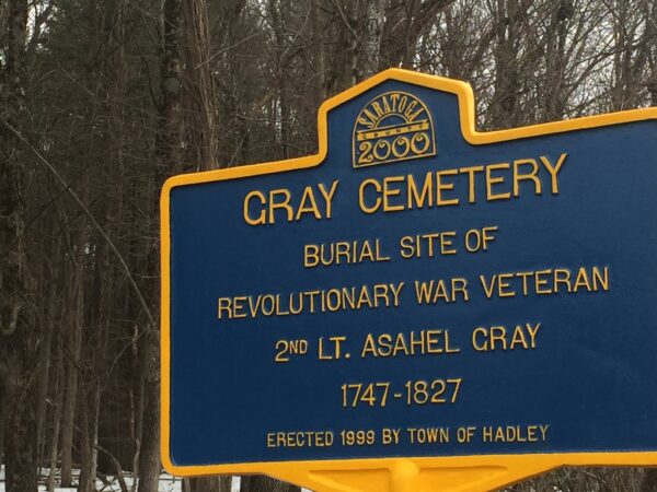 GRAY CEMETERY REVOLUTIONARY WAR VETERAN MEMORIAL MARKER