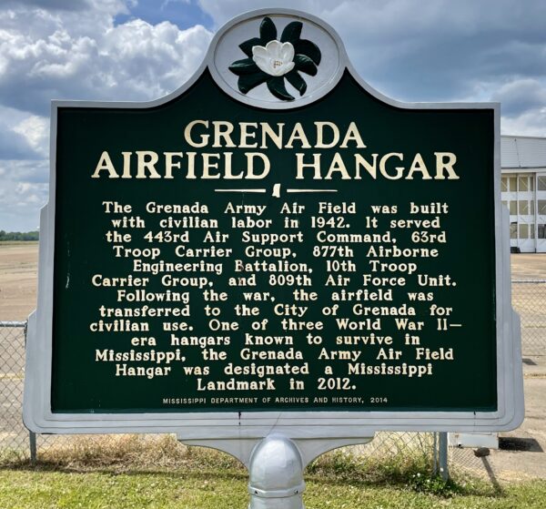 GRENADA AIRFIELD HANGAR WAR MEMORIAL MARKER