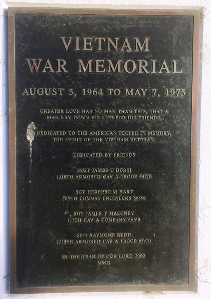TRACY WORLD WAR I MEMORIAL PLAQUE