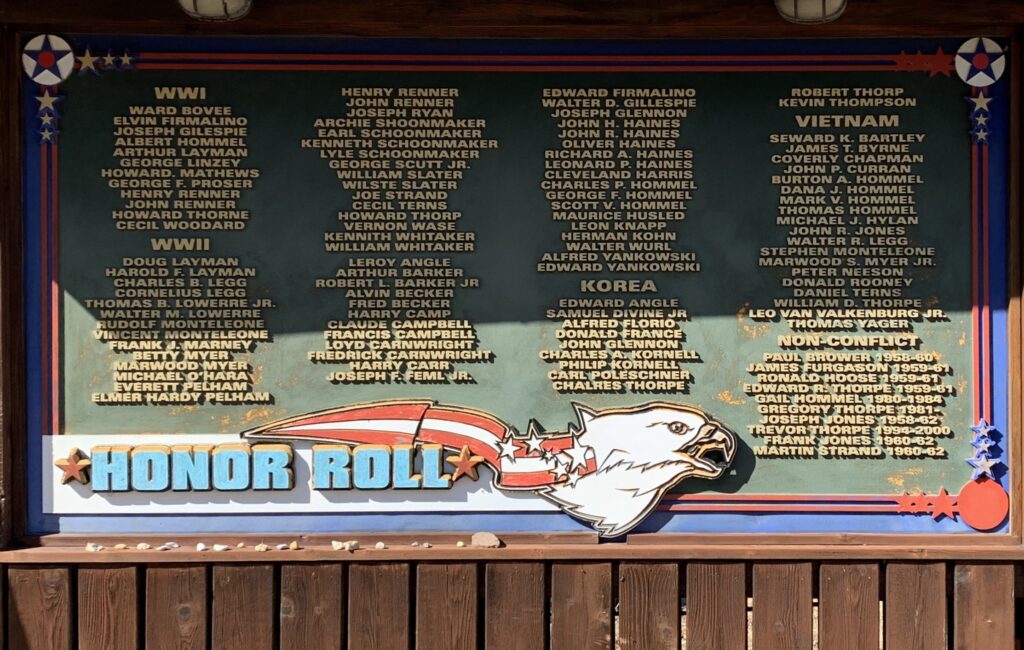 HAINES FALLS HONOR ROLL MEMORIAL