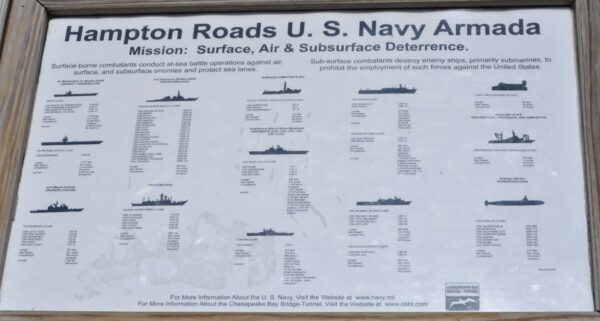 HAMPTON ROADS U.S. NAVY ARMADA MEMORIAL PLAQUE
