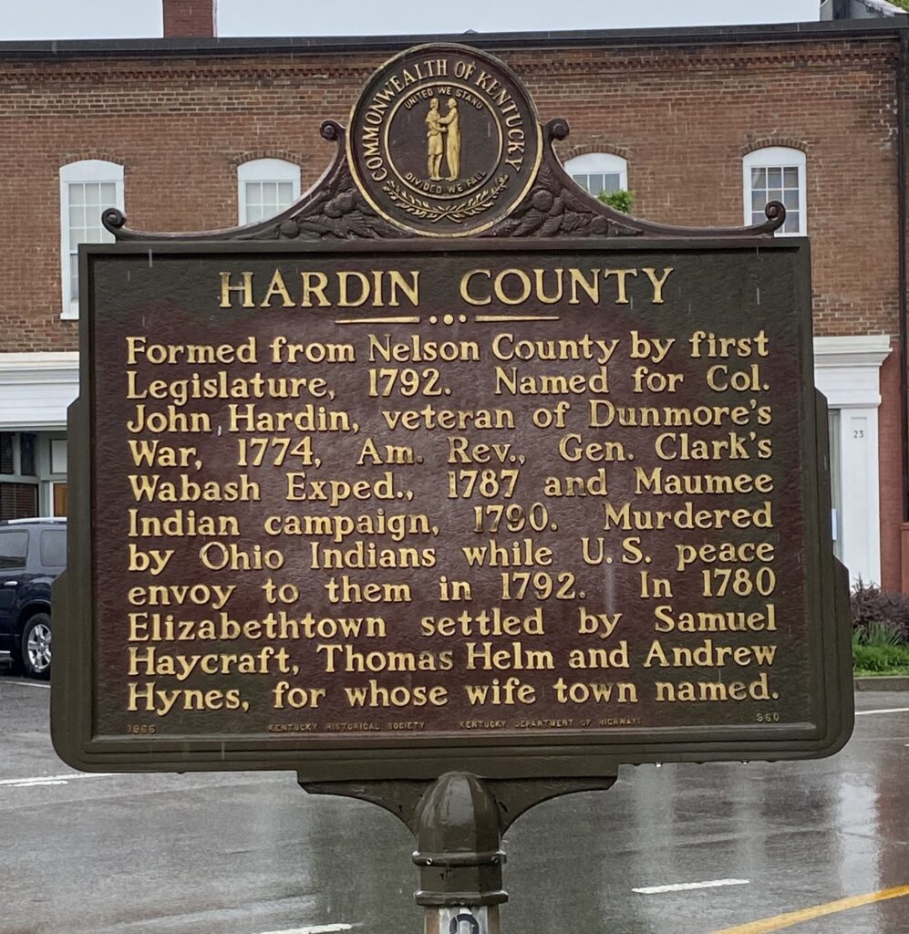 HARDIN COUNTY WAR MEMORIAL MARKER