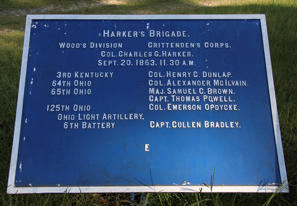 HARKER’S BRIGADE WAR MEMORIAL PLAQUE A