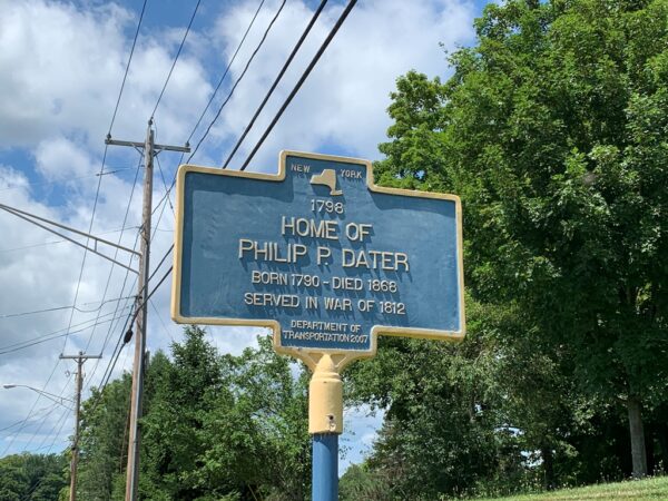 HOME OF PHILIP P. DATER WAR MEMORIAL MARKER