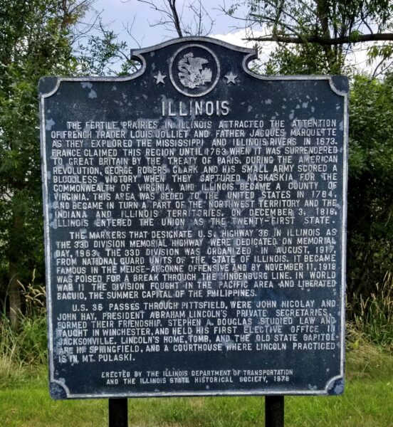 ILLINOIS MEMORIAL MARKER