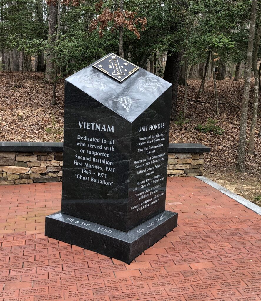 SECOND BATTALION FIRST MARINES WAR MEMORIAL