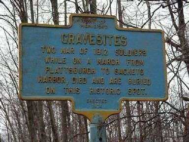 WAR OF 1812 GRAVESITES MEMORIAL MARKER