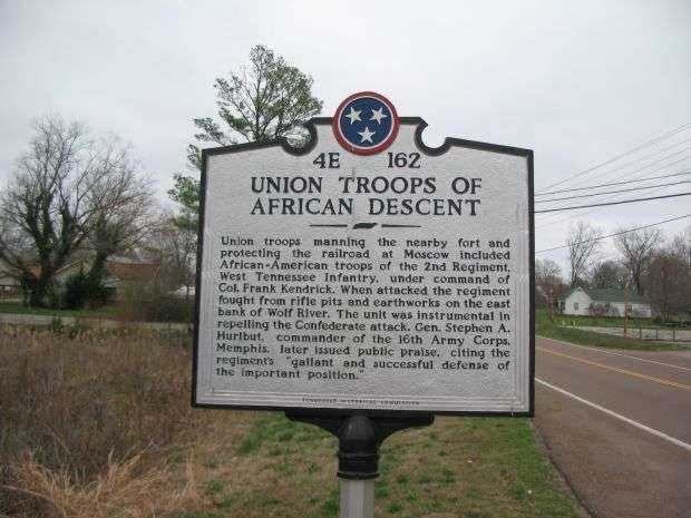 UNION TROOPS OF AFRICAN DESCENT MEMORIAL MARKER
