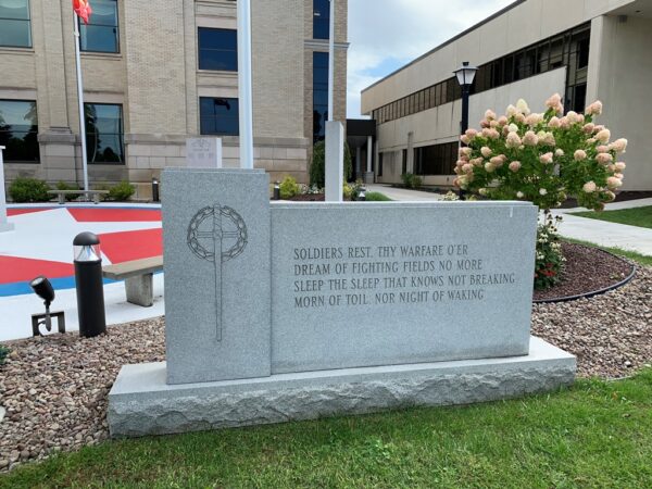 MADISON COUNTY WAR VETERANS MEMORIAL ENTRANCE STONE B