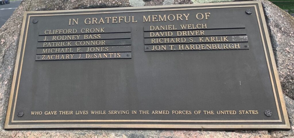 MARCELLUS IN GRATEFUL MEMORY WAR MEMORIAL PLAQUE