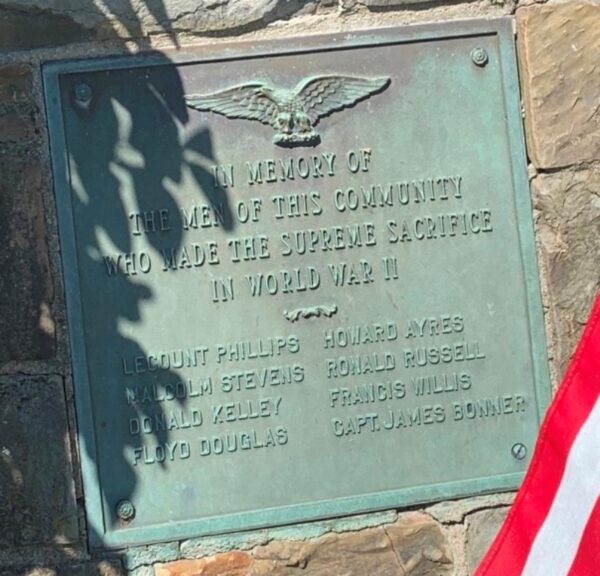 MCGRAW WORLD WAR II SUPREME SACRIFICE MEMORIAL PLAQUE