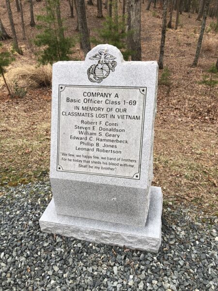 COMPANY A BASIC OFFICER CLASS 1-69 WAR MEMORIAL
