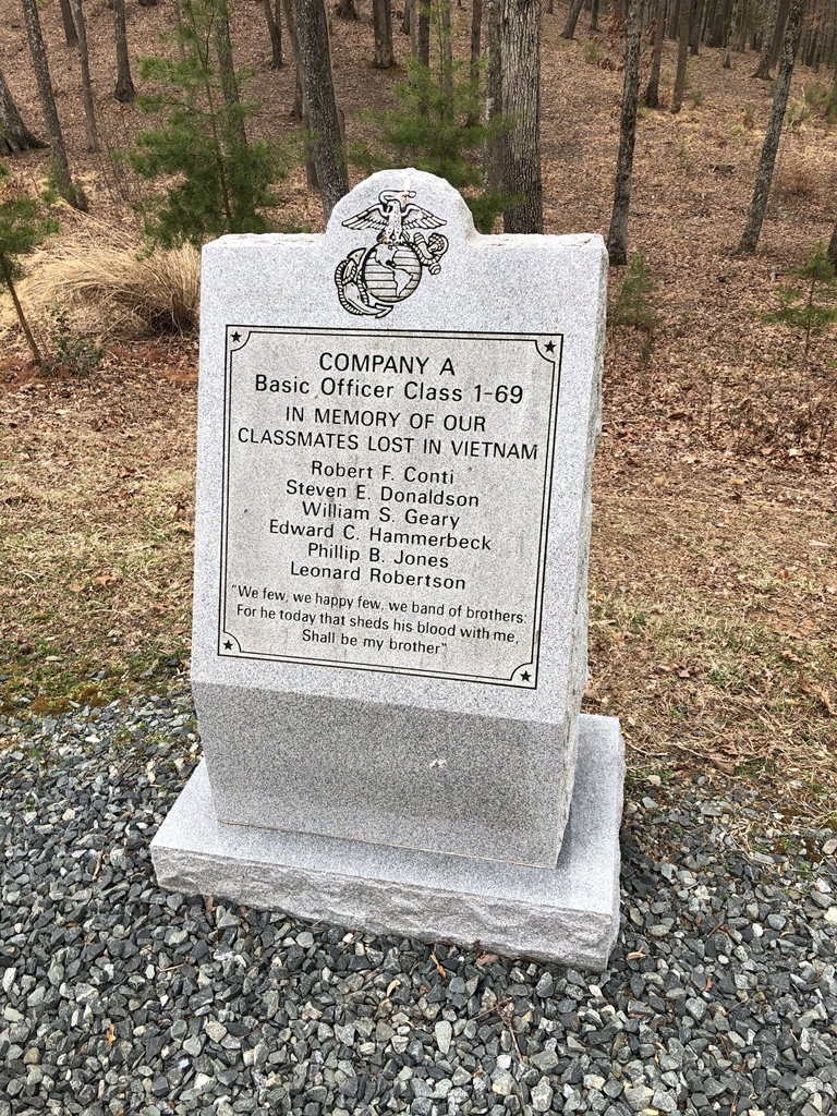 COMPANY A BASIC OFFICER CLASS 1-69 WAR MEMORIAL