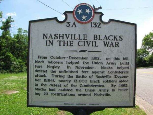 NASHVILLE BLACKS IN THE CIVIL WAR MEMORIAL MARKER