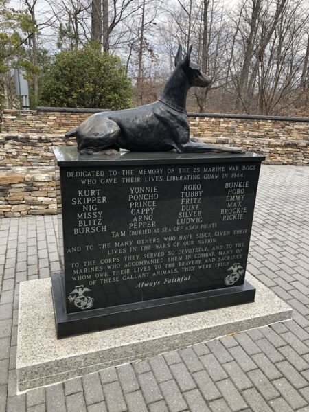 MARINE WAR DOGS OF GUAM IN 1944 WAR MEMORIAL SIDE A