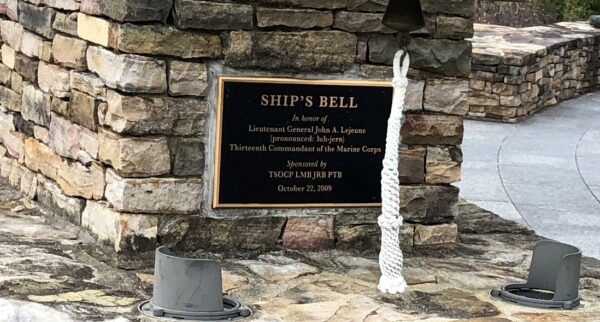 SHIP’S BELL SEMPER FIDELLIS MEMORIAL CHAPEL PLAQUE B