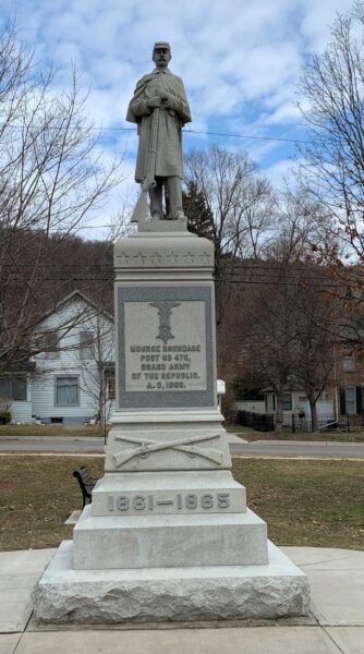 MONROE BRUNDAGE POST NO 470 CIVIL WAR MEMORIAL