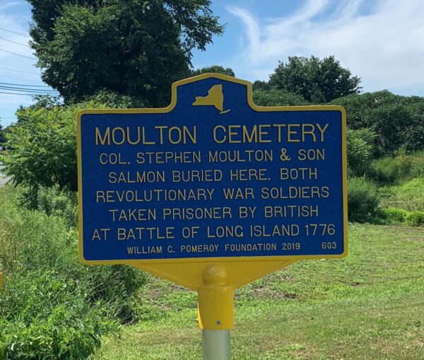 MOULTON CEMETERY REVOLUTIONARY WAR SOLDIERS MEMORIAL MARKER