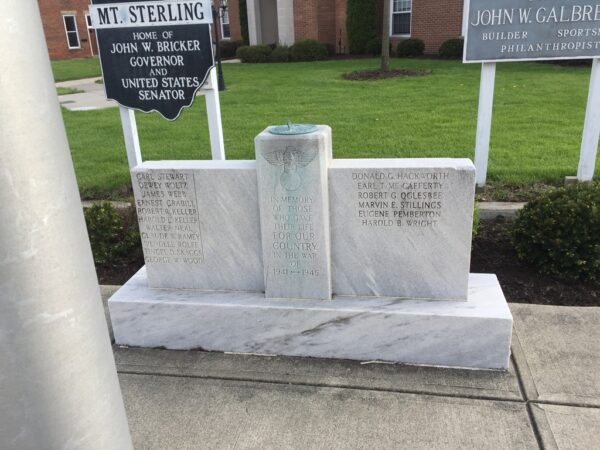 MT. STERLING WORLD WAR II MEMORIAL
