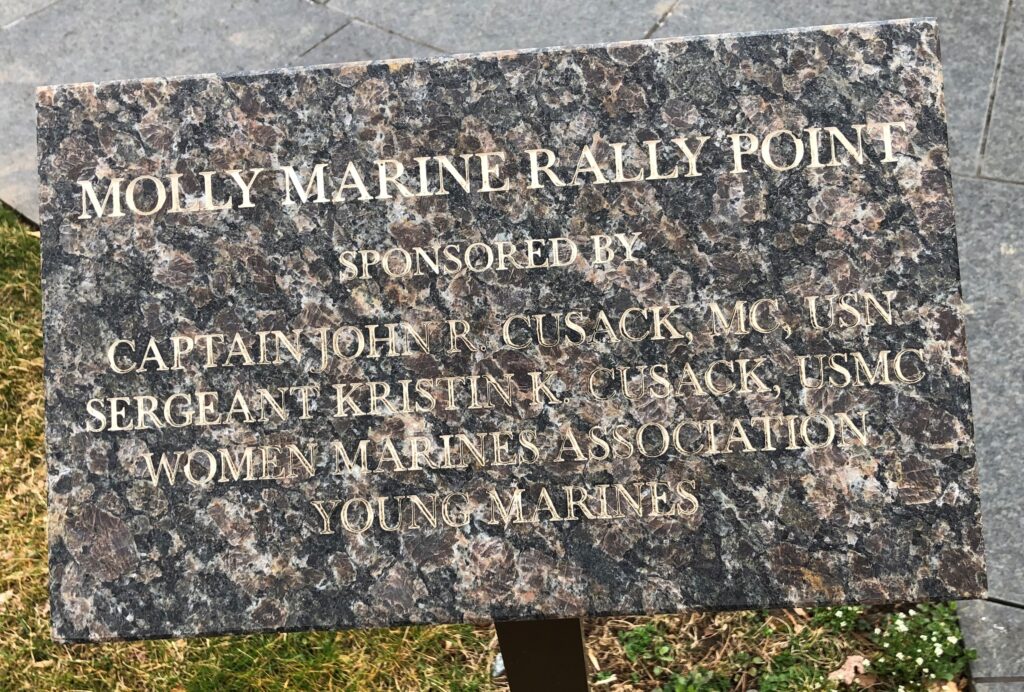 MOLLY MARINE RALLY POINT MEMORIAL TABLET
