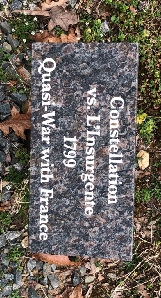 CONSTELLATION VS L’INSURPENTE WAR MEMORIAL TABLET