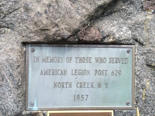 NORTH CREEK VETERANS MEMORIAL PLAQUE I