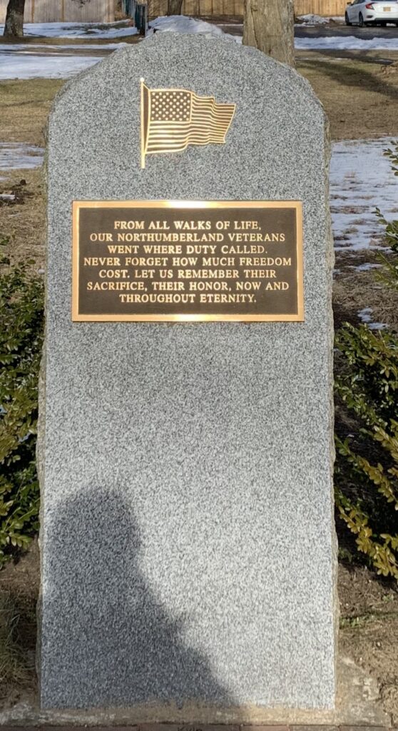 NORTHUMBERLAND VETERANS WAR MEMORIAL