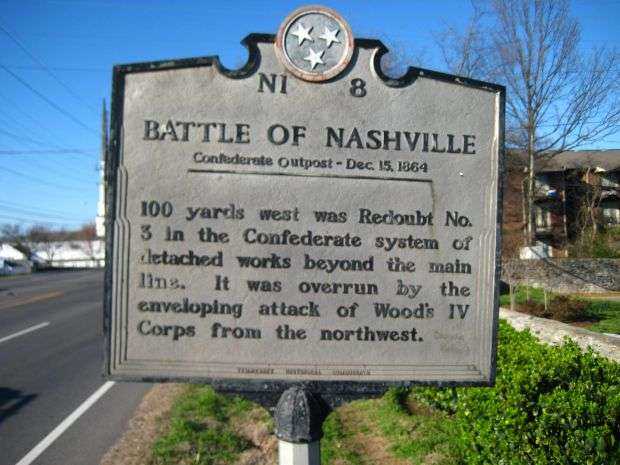 BATTLE OF NASHVILLE CONFEDERATE OUTPOST MEMORIAL MARKER