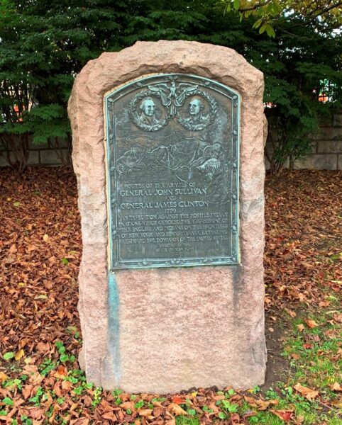 OWEGO ROUTES OF THE ARMIES OF GENERAL JOHN SULLIVAN AND GENERAL JAMES CLINTON MEMORIAL FRONT