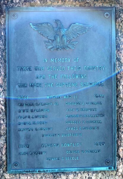 PHELPS SUPREME SACRIFICE WAR MEMORIAL PLAQUE