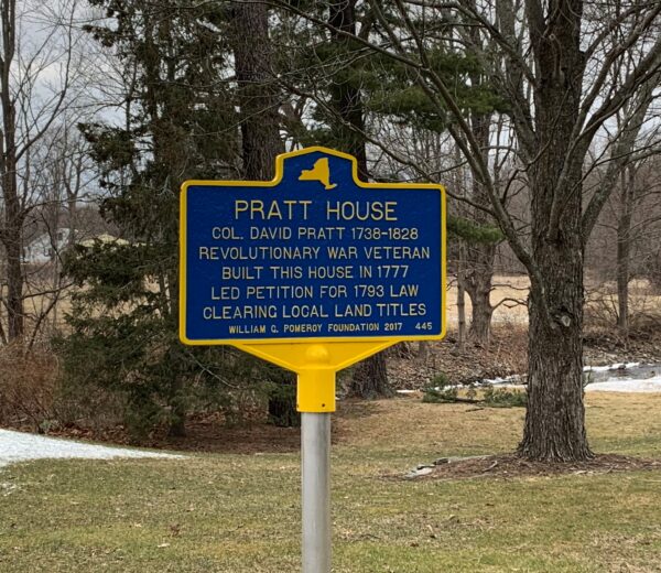 PRATT HOUSE REVOLUTIONARY WAR VETERANS MEMORIAL MARKER