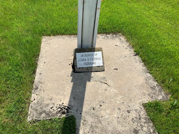 RALPH H. PICKETT VETERANS MEMORIAL PARK FLAGPOLE PLAQUE