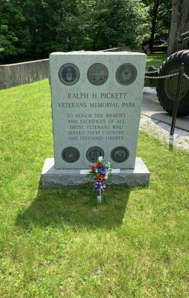 RALPH H. PICKETT VETERANS MEMORIAL PARK STONE
