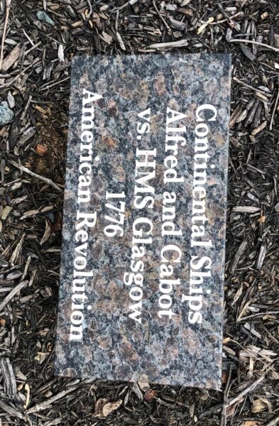 CONTINENTAL SHIPS ALFRED AND CABOT WAR MEMORIAL TABLET