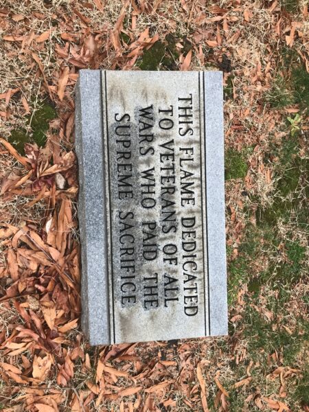 MADISON COUNTY MEMORIAL FLAME DEDICATION STONE