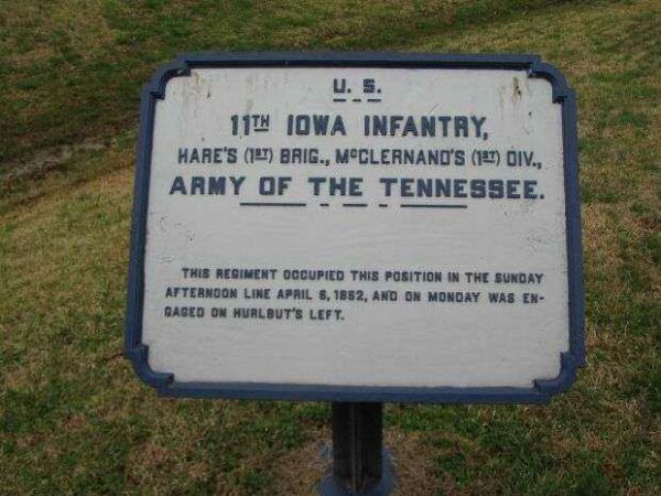 U.S. 11TH IOWA INFANTRY MEMORIAL PLAQUE I
