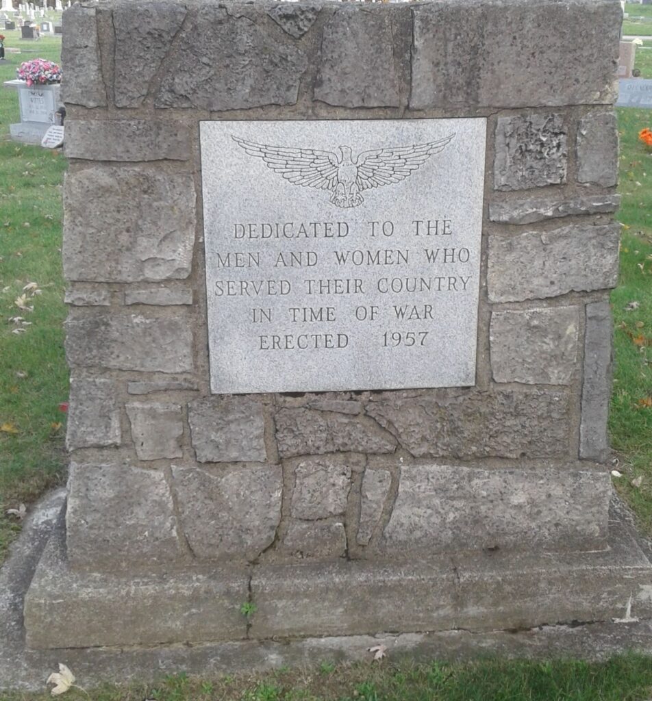 MOUNT PLEASANT CEMETERY VETERANS MEMORIAL