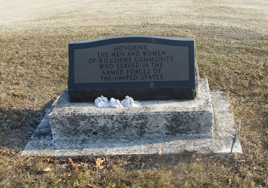 WILLSHIRE COMMUNITY ARMED FORCES MEMORIAL