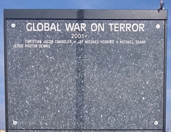 PARIS, TX GLOBAL WAR ON TERROR MEMORIAL PANEL