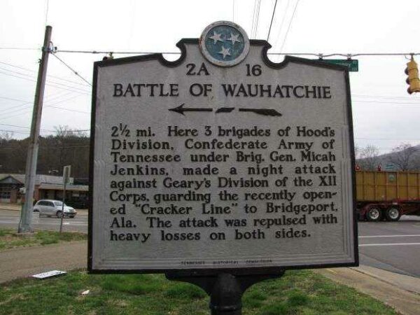 BATTLE OF WAUHATCHIE WAR MEMORIAL MARKER