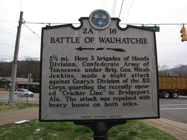 BATTLE OF WAUHATCHIE WAR MEMORIAL MARKER