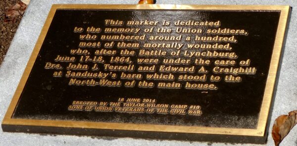 WOUNDED UNION SOLDIERS WAR MEMORIAL PLAQUE