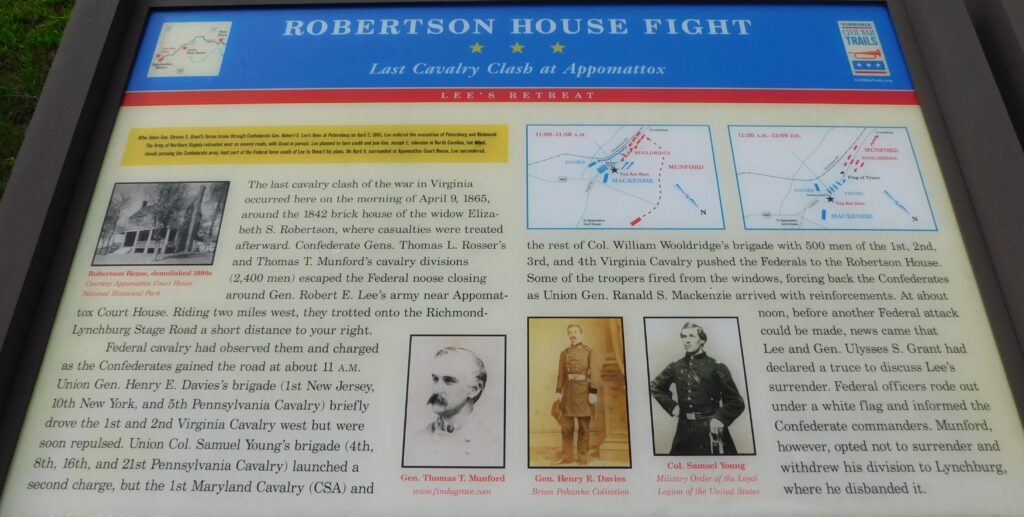ROBERTSON HOUSE FIGHT WAR MEMORIAL PANEL