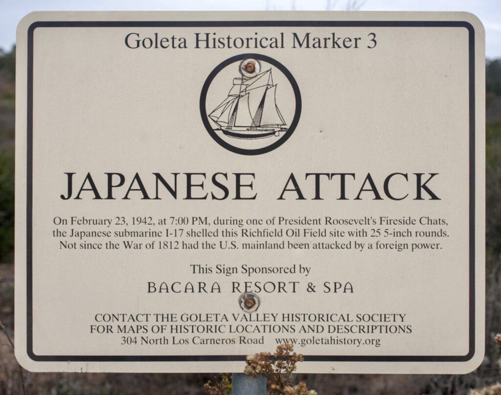 JAPANESE ATTACK WAR MEMORIAL PLAQUE