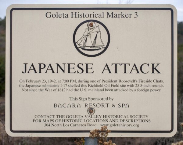 JAPANESE ATTACK WAR MEMORIAL PLAQUE