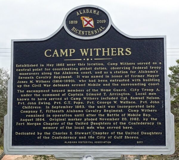 CAMP WITHERS WAR MEMORIAL MARKER